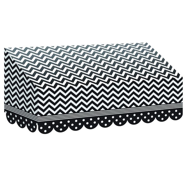 Teacher Created Resources Black + White Chevrons and Dots Awning TCR77164